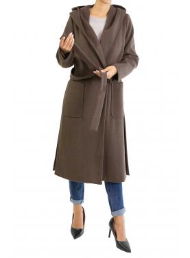 Cappotto con cintura e cappuccio Please